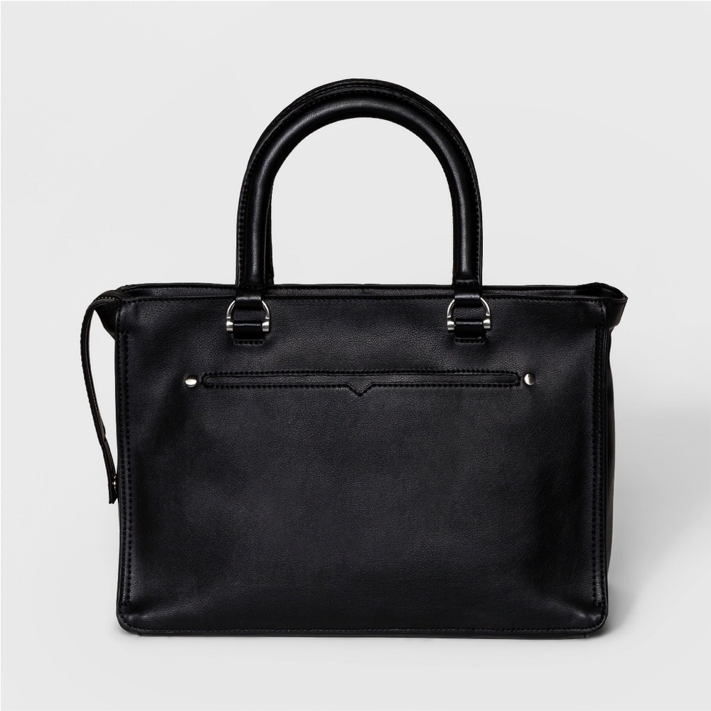 Universal Thread Satchel Handbag - Black NWT - Picture 4 of 4